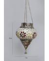  Metal & Glass Tea Light Holder